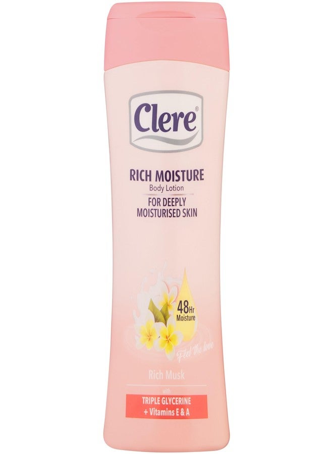 CLERE Hand and Body Lotion, Luxurious Rich Musk With Glycerine and Vitamin E & A 400 ml (Pack of 1) - Image 1